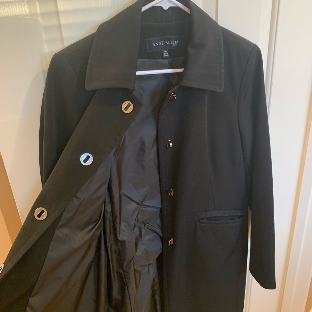 Anne Klein Coat black water resistant size PM